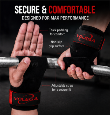 Volega Grip™ | Heavy-Duty Lifting Straps