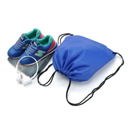 Portable Oxford Sports Bag 210D Nylon Drawstring Bags Belt Riding Backpack Gym Drawstring Shoes Bag Clothes Backpacks Wholesale